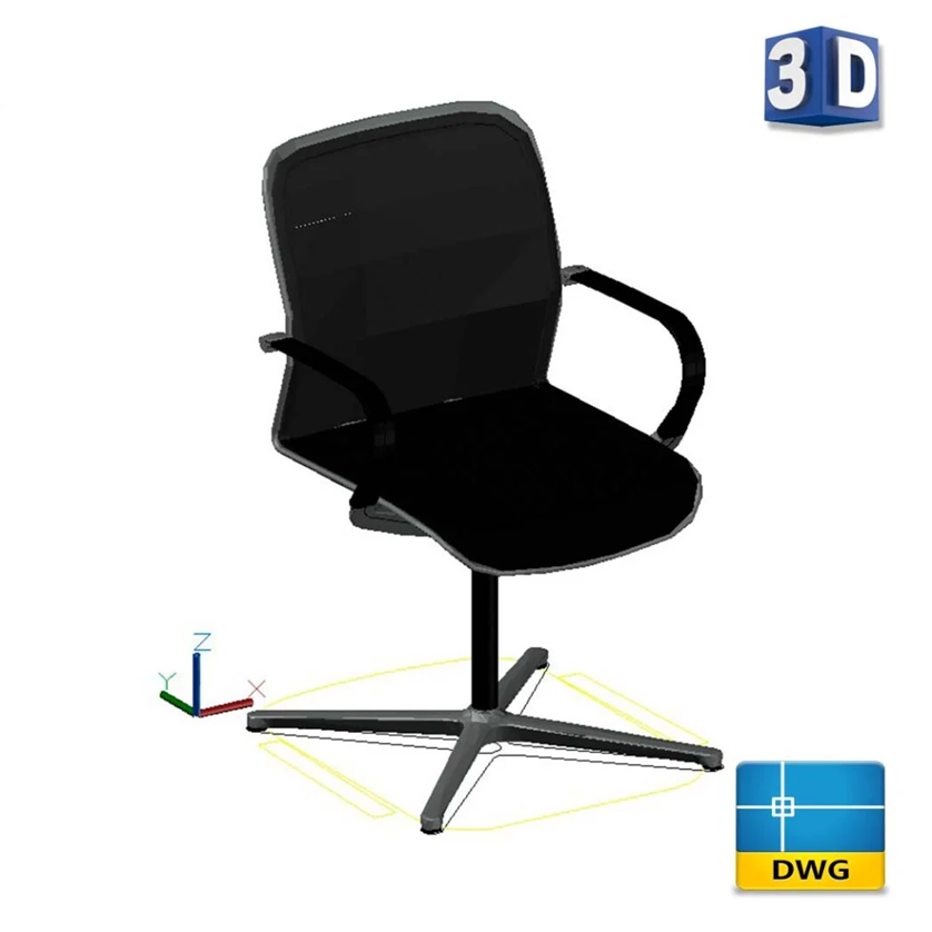 3D Swivel Chair