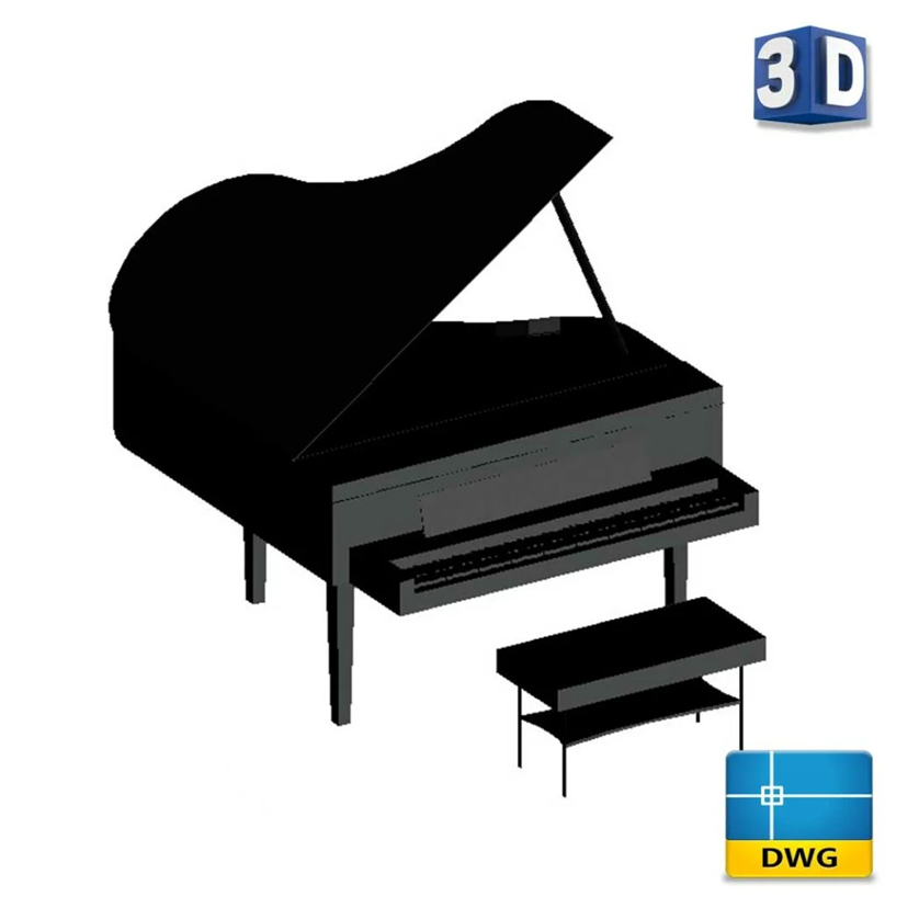  Piano 3D