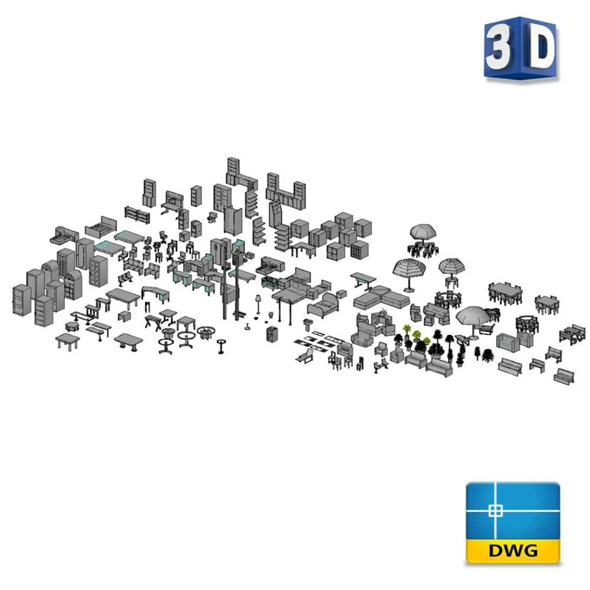 Furniture Objects in 3D