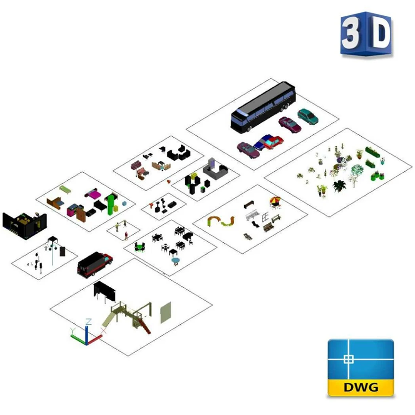 Several 3D Templates